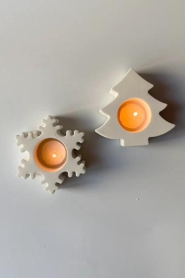 2’li Yılbaşı Tealight Mumluk Seti